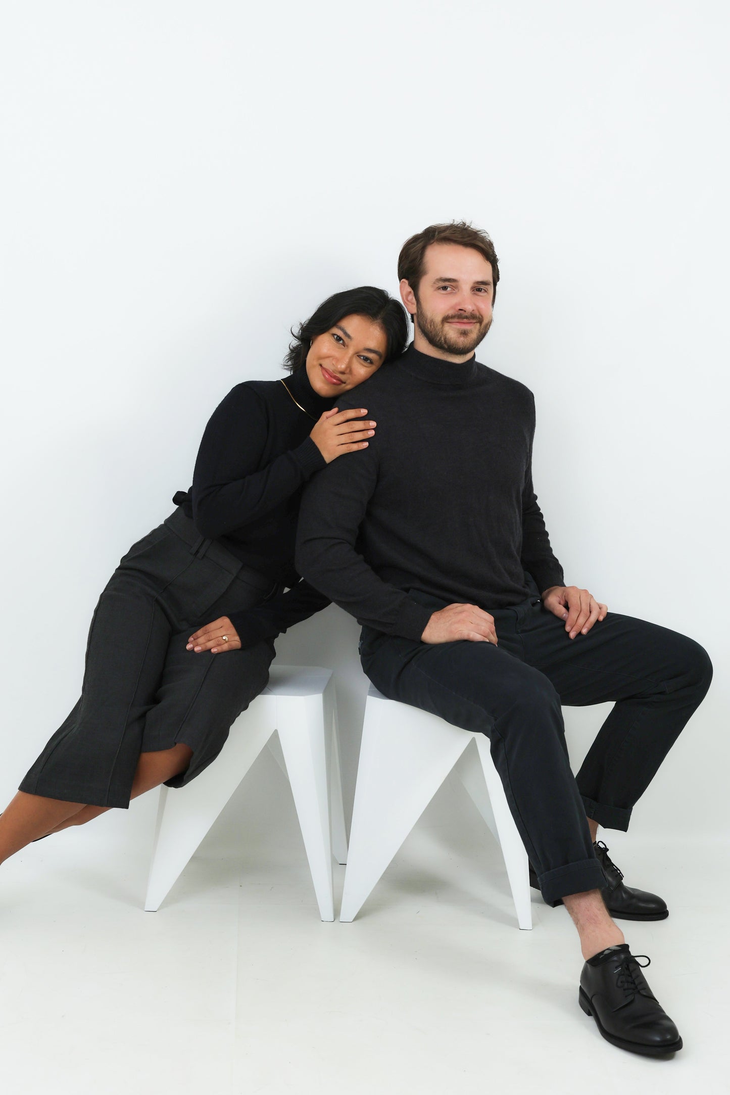 Couple photography in love; Sitting full body photography; Self capture photography; Boston and Atlanta