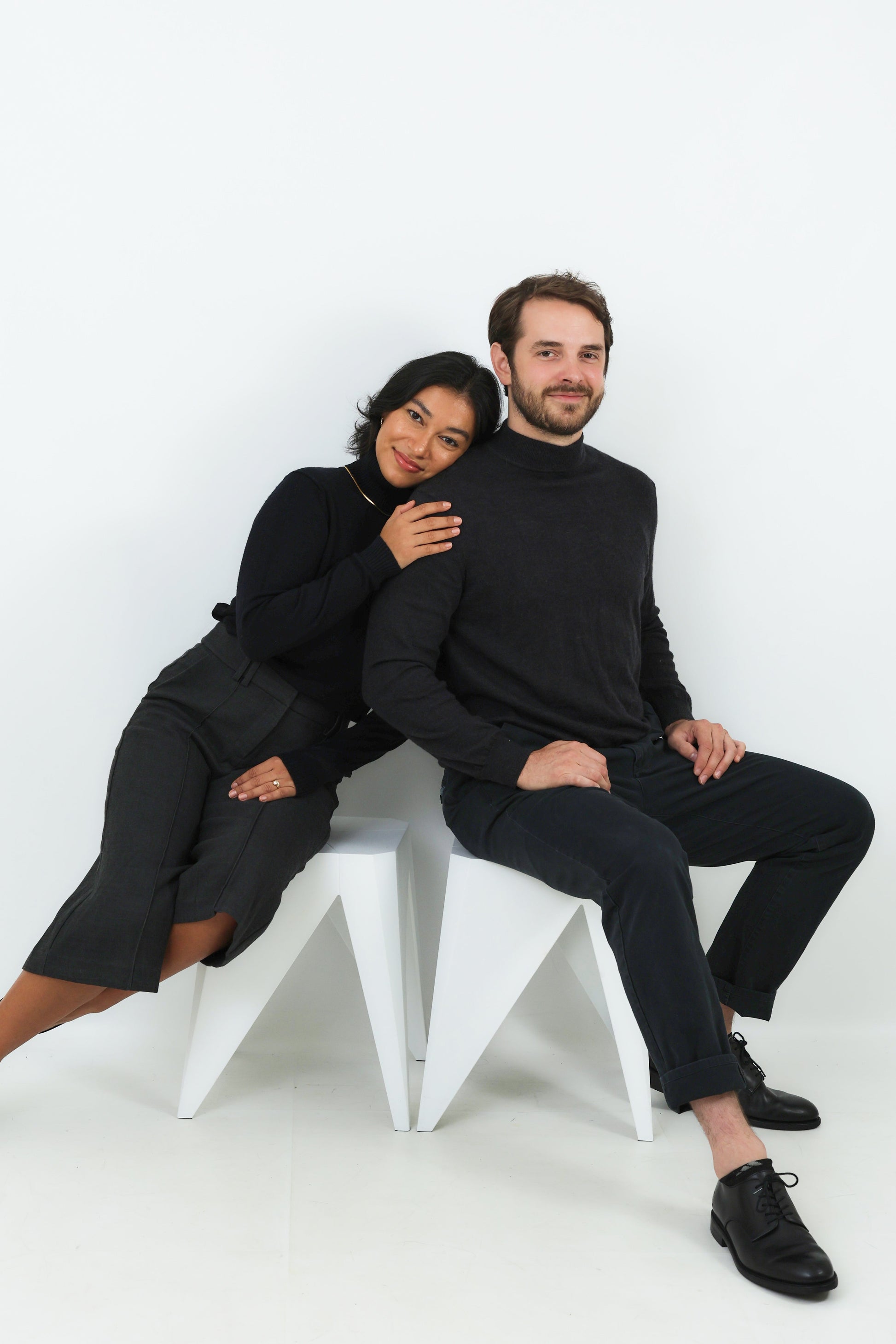 Couple photography in love; Sitting full body photography; Self capture photography; Boston and Atlanta