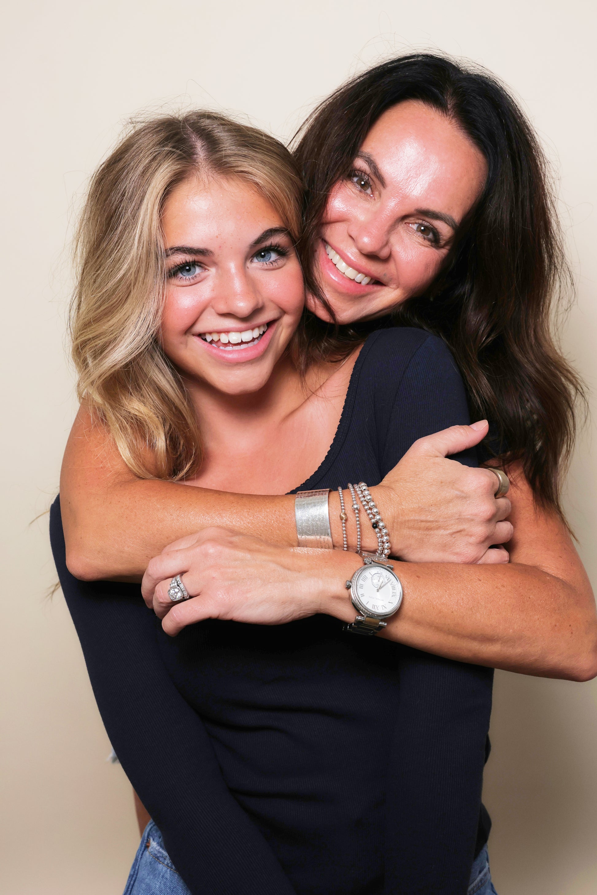 Mother daughter photo taken at Muse Studios, Boston and Atlanta's first self-capture photo studio