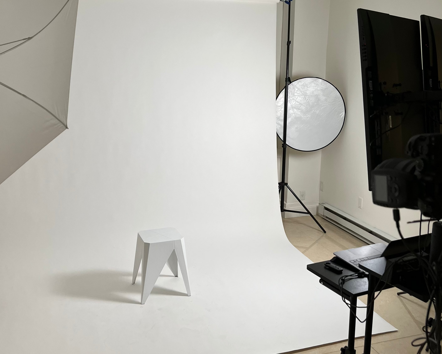 Picture of photo studio setup at Muse Studios Boston