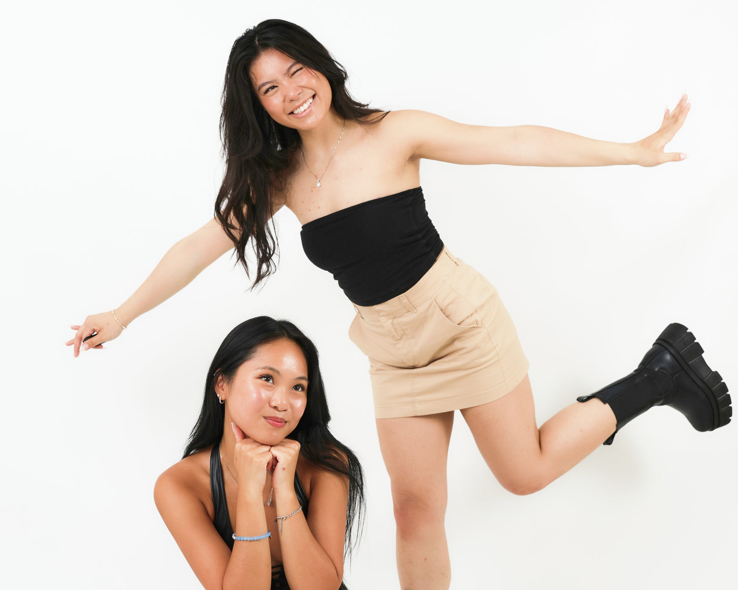 Photo of pretty girls posing for picture at Muse Studios, Boston's first self-capture photo studio